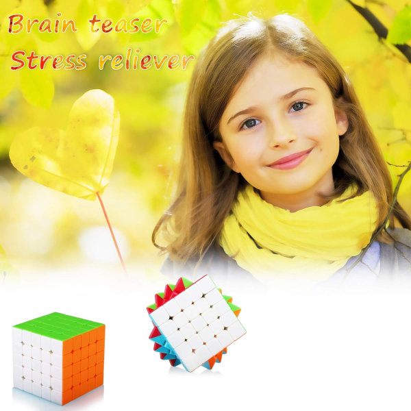 Speed ​​Cube 5x5 syntymäpäivälahja aikuisille ja lapsille