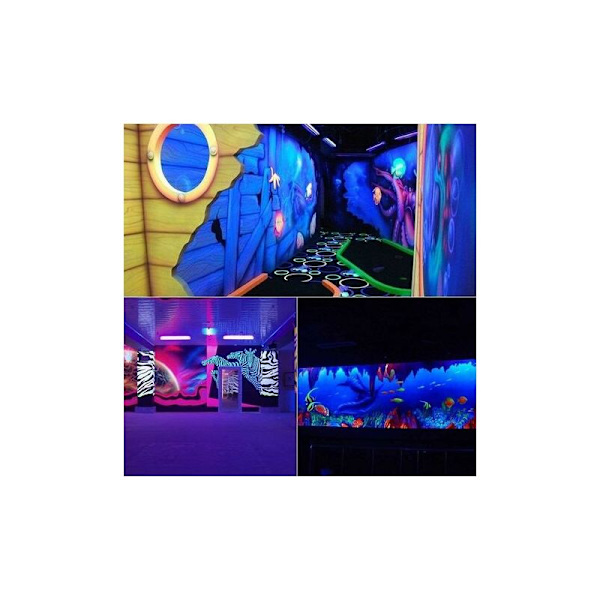 10W LED Rør Sort Lys, 48 LED UV Lysstang, DJ Disco Lys, Sort Lys til Halloween Julefest Kropsmaling Maling Makeup Neon