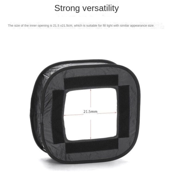 Multifunktionel universel bærbar foldbar flash diffuser lysboks til Speedlite filter