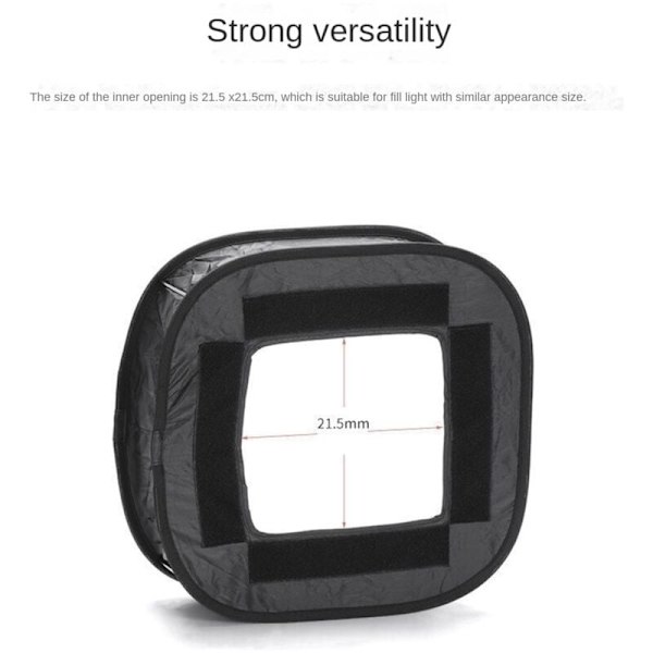 Multifunktionell universell bärbar hopfällbar blixtdiffusor ljuslåda för Speedlite-filter