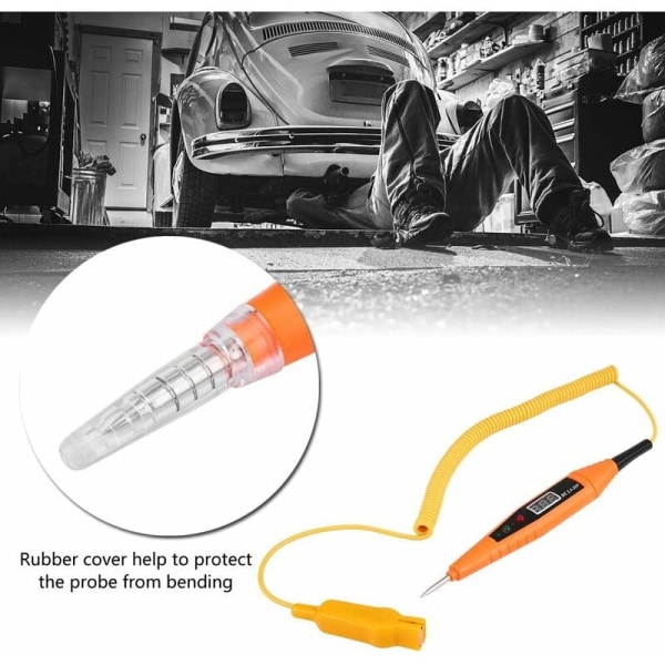 Elektrisk testpenna, 2,5-32V digital penna automatisk diagnostisk verktyg digital multimeter resistans med LED-bakgrundsbelyst display