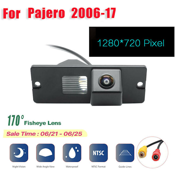 HD 1280X720 Fisheye 170 Graders Bakre Vy Kamera med Backup Kamera för 4 2006-2017