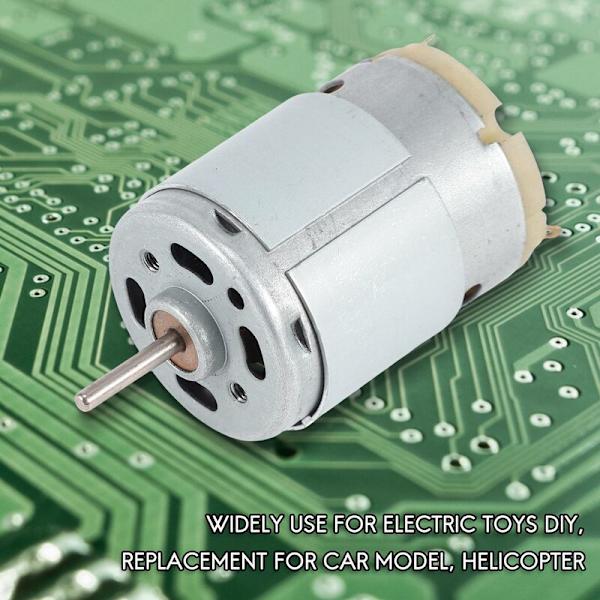 RS380 DC 1,5-18V 30000RPM Mini Motor 38x28mm til RC DIY Model, Sølv