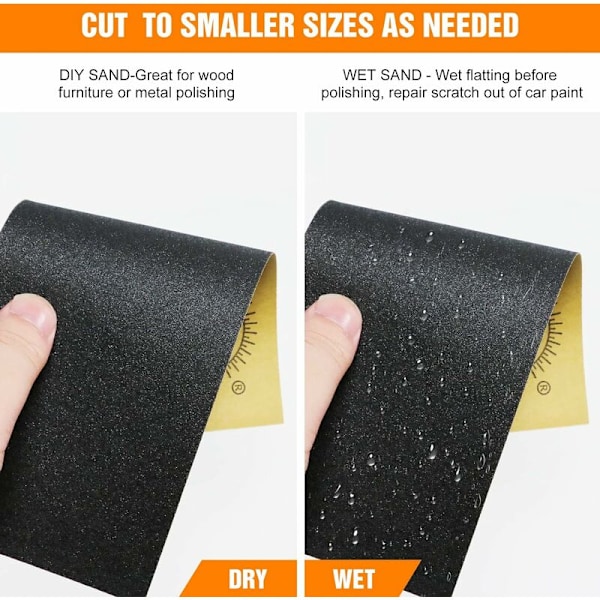 36 st våt och torr sandpapper bil slipning trä metall polering verktyg set