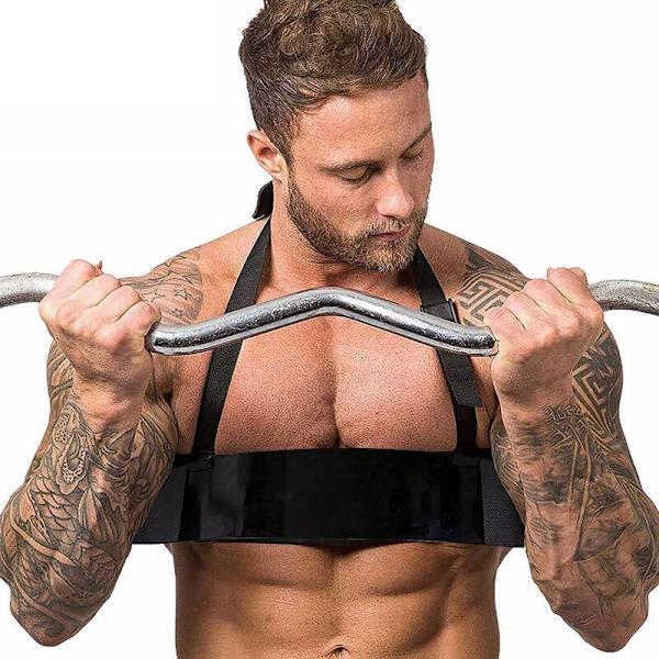 Justerbar vægtløftningsarm i aluminium til bodybuilding, biceps, armstyrketræning, træningsudstyr til fitnesscenter, sort