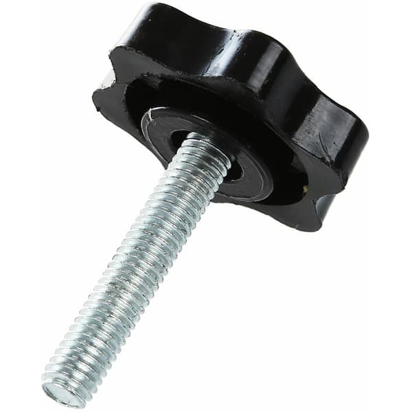 2 sorte stjernehovedklemmer 32mm M6 x 30mm han-gevind