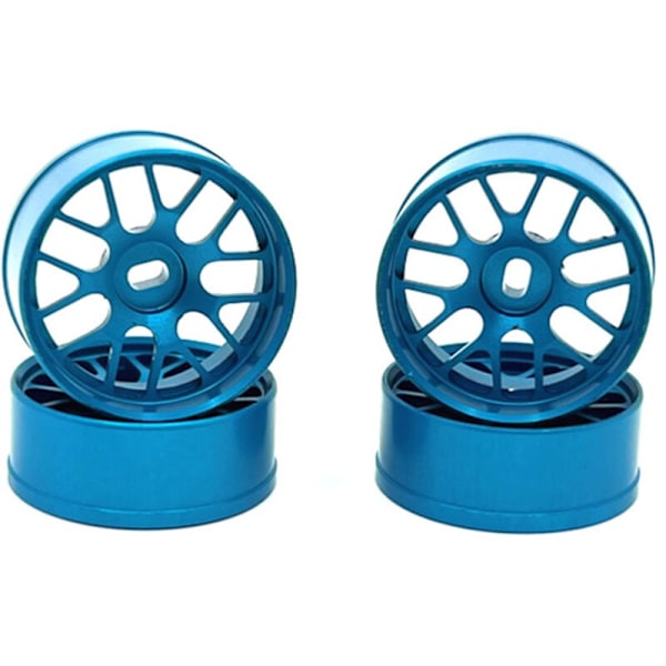 4 st hjulnav i metall för 284131 K969 K989 K999 P929 Mini-Z Mini-Q Mini-D 1/28 uppgradering fjärrkontrollbil, 2