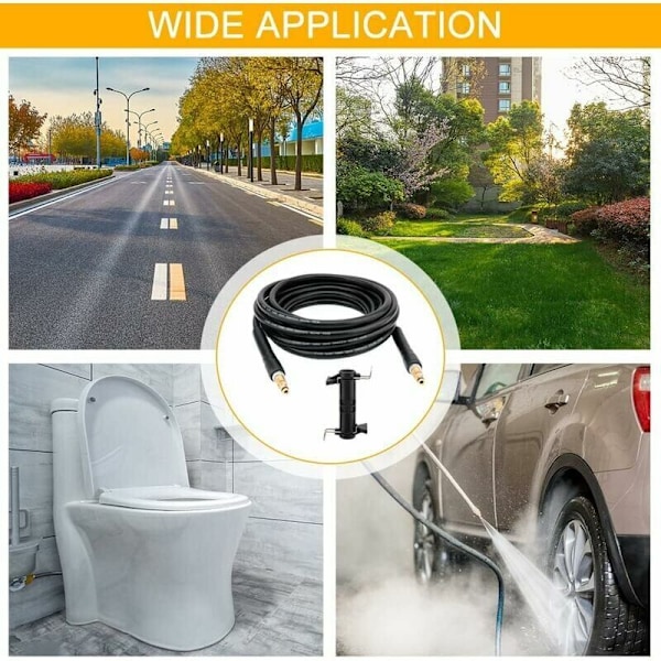 Ersättningslang för Karcher K2 K3 K4 K5 K6 K7 Högtryckstvätt Högtrycksslang Snabbkoppling och Snabbkoppling (6m)