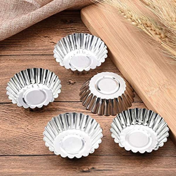 Eggformer, Non-Stick og gjenbrukbar form for baking, Mini aluminiumform for terter, Minikaker