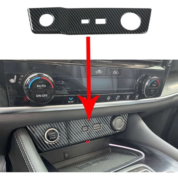 Interiør USB-opladningsstikpanel Trim Cover til Rogue 2021 2022 Tilbehør