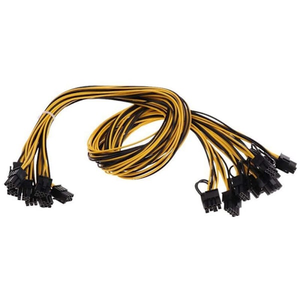 8 kpl PCIe 6Pin - 8Pin (6+2) urosähkökaapelia GPU-jakokortin sovittimelle