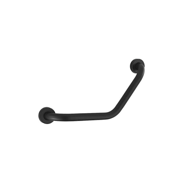 Badeværelsesgreb i rustfrit stål, Brusergreb, Toiletsikkerhedsgreb til Ældre, Handicappede, Børn, Gravide, Sort, 46,5 cm