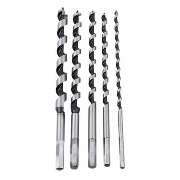5 stk./sett 230mm Super Lang Auger Bor Bits Hex Shank Auger Bor Bits For Trebearbeiding