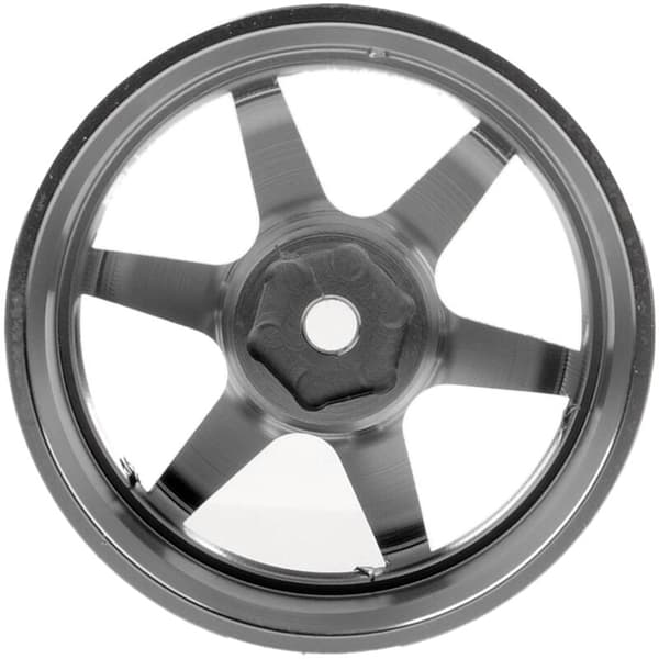 4P 6-eget eger aluminiumfælg til RC 1/10 On-Road 1052 Drift Sakura TE37+, Grå