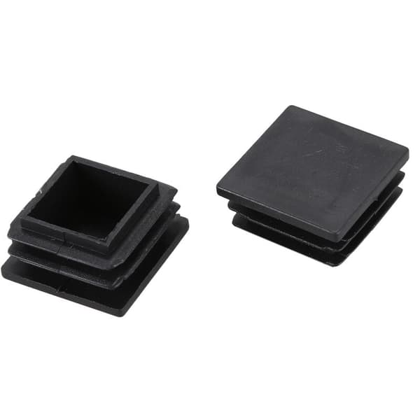 30 stk. Møbelstol Ben Rør Endestykke 30Mm X 30Mm Sort