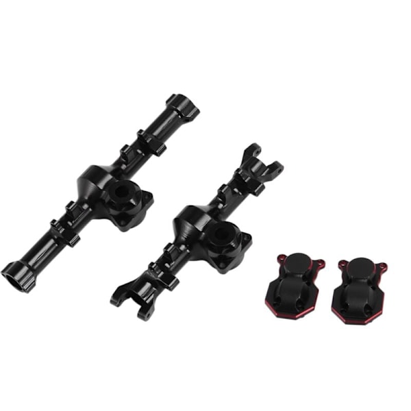 Metallisk axelhus och bakre differentialkåpa för Axial SCX24 90081 AXI00002 1/24 RC biluppgraderingsdelar, 1