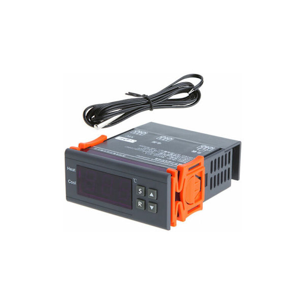 Digital Temperaturregulator - Termostat og Temperaturprogrammer - Termoelement 10A 220V -40 til 120 med Alarmfunktion