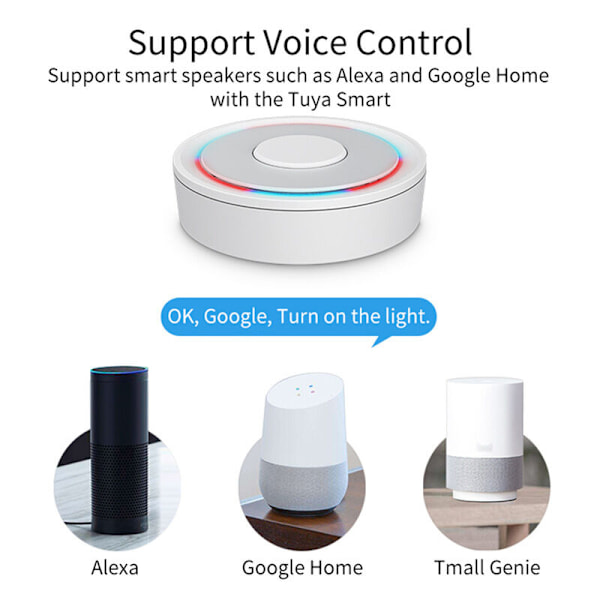 Tuya Apple HomeKit Dubbel-läges trådbunden ZigBee Gateway smart home röststyrningssystem - ZigBee nollbrand 1 väg