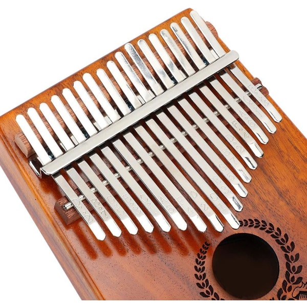 Kalimba Beginners 17 Key Ancient Talisman Finger Piano Bærbart instrument producerer smukke lyde