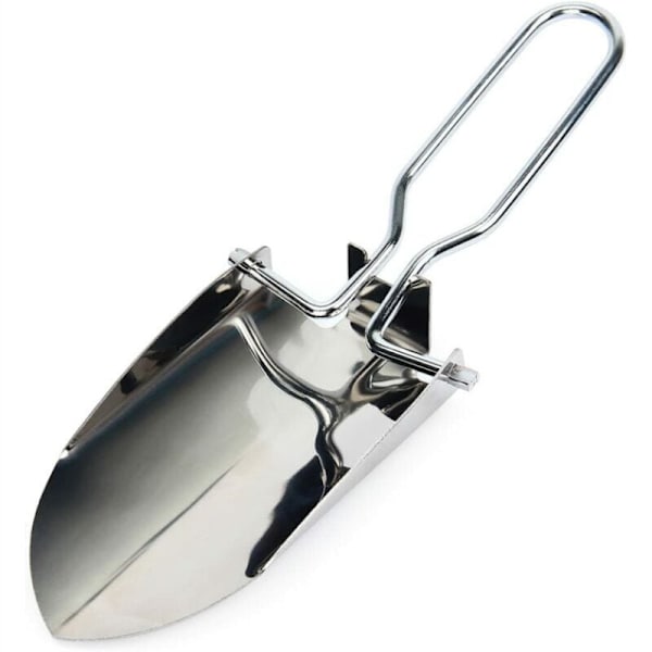 Mini sammenleggbar spade - bærbar rustfritt stål håndverktøy for camping, fotturer, hagearbeid, overlevelse, eventyr-