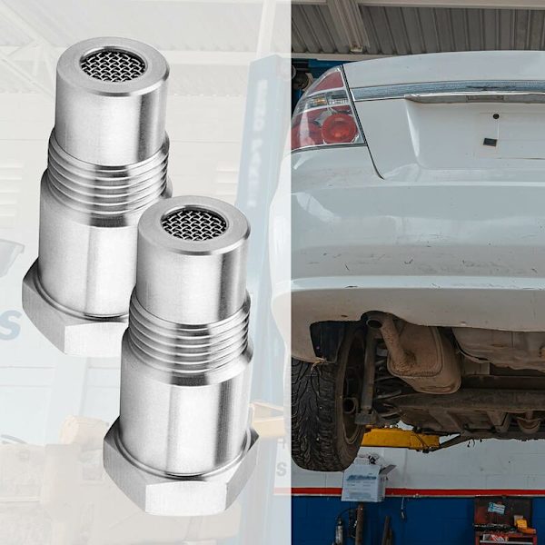 2 st Syreupptäcksensorns Förlängningsavstånd för Bilar Motoravgassystem M18 x1.5, 45mm Lambda Sond