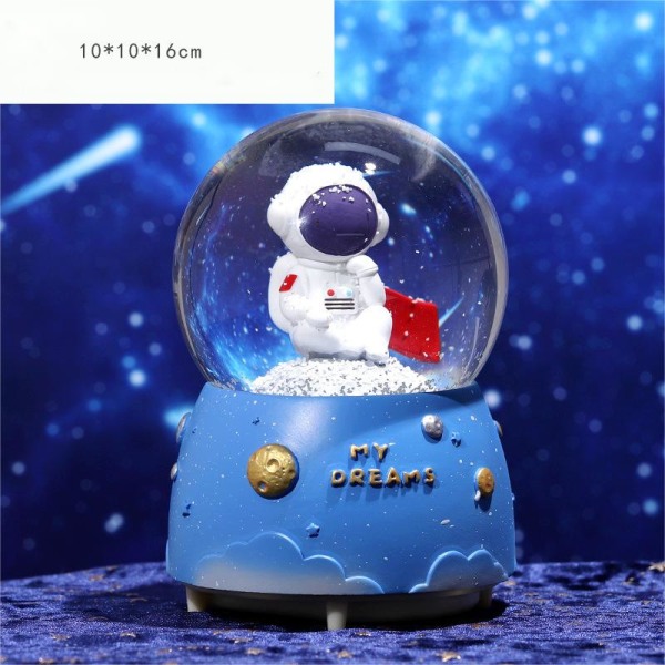 Glowing Music Box Spray Snowflake Crystal Ball Fødselsdagsgave Type C