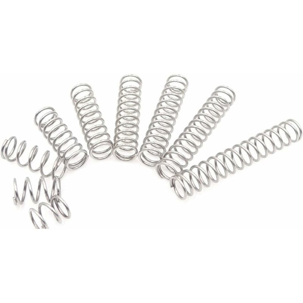 Kompressionsfjeder-sæt, 15 forskellige størrelser, 225 stk. Mini-fjedre i rustfrit stål til reparationer, længde 10 mm - 30 mm, ydre diameter 4-6 mm