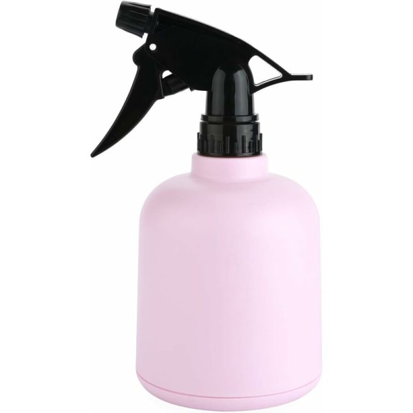 600ML Fine Mist Spray Bottle with Top Pump Trigger, Watering Can for Indoor Plants, Water Sprayer for Flower Plants, Herbs, Home Garden (Pink)