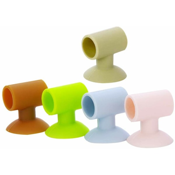 5-pack Silikon Dörrstopp Dörrstoppskydd Dörrstopp Dörrknopp Väggstötdämpare Skydd för Bättre Skydd av Dörrar Vägg