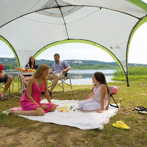 Fällbar Campingstol med Vadderad Kudde, Lättviktig (Brun)