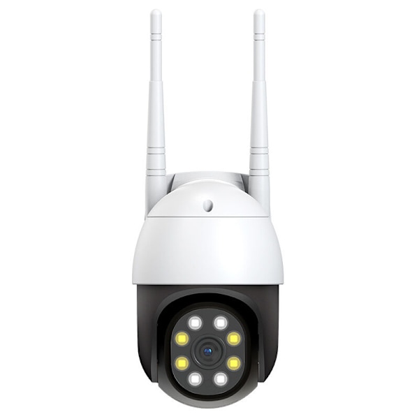 LaBlanc Trådlös WiFi Utomhuskamera - 360° Synvinkel, Nattseende, Tvåvägsljud, Rörelsedetektering, Fjärråtkomst via App, IP66 Vattentät