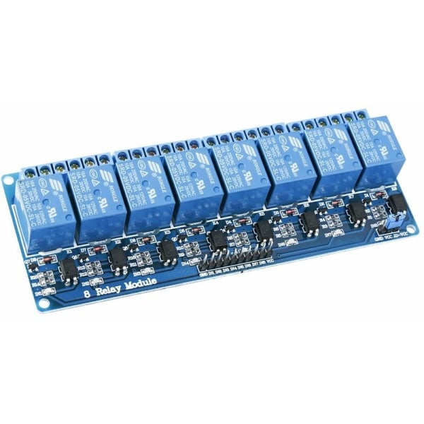 5V DC 8-kanavainen relemoduuli optoerottimella 8-kanavainen relemoduuli Mega 1280 DSP Arm PIC AVR STM32 Raspberry Pi