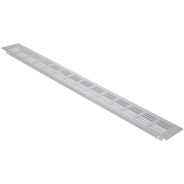 Ventilasjonsrist i aluminium for sokkel 550x60mm