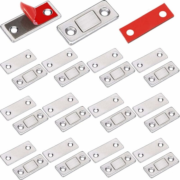 12 kpl Magneettilukot Ultraohut Kaapin Ovimagneetti Liimaa Lukkomagneetti Liimaava Sulkeminen Kaappi Vahva Magneetti Liukuoville Laatikoille Magneetti