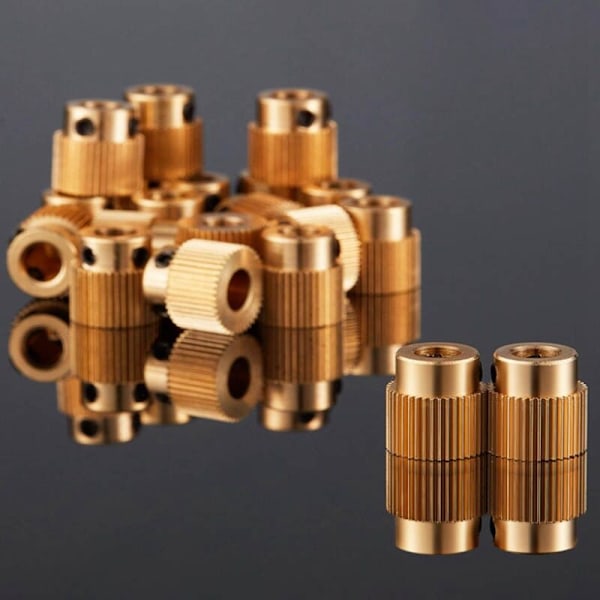 3D Printer Dele Extruder Hjul Drev 26 Tands Gear Messing Gear Kompatibel