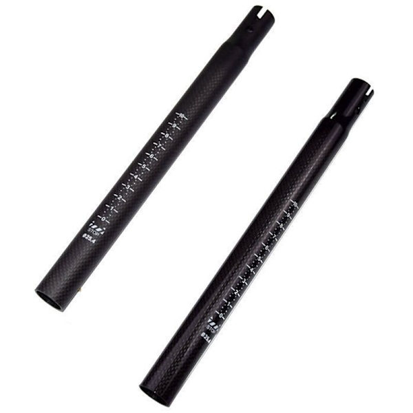 3K Kolfiber Cykelsadelstolpe Reducer Rör för Slide Car Scooter-Blank 25.4Till22.2Mm