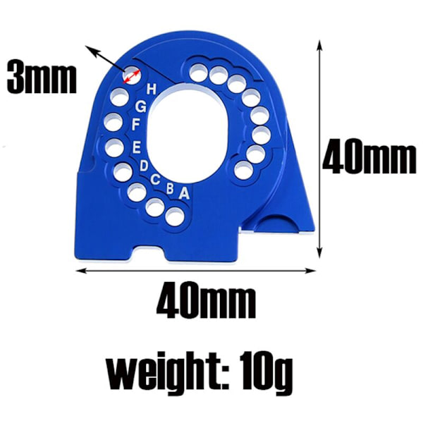 For TRX4 8290 Metallmotorplate for -4 1/10 RC Bil Oppgraderingsdeler Tilbehør, 4