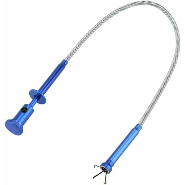 Oprydningsværktøj Fleksibelt Multifunktionelt Fire-Klø-Oprydningsværktøj (Magnet + 4 Kløer + LED Lys) Lang Fjeder Magnetisk til Opsamling af Oversvømmet Affald Kloak