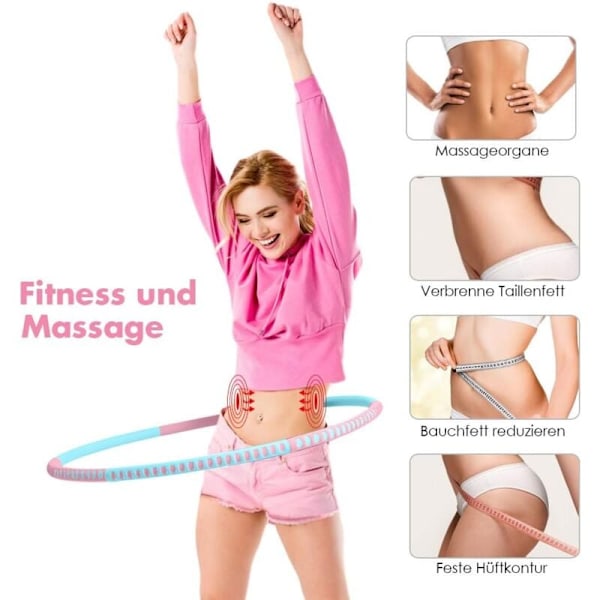Hula Hoop til Voksne Justerbar Vægt Hoola Hoop Hula Hoop Hula Hoop til Voksne Aftagelig FFitness HullahHub Hoop Stål Fitness Dæk til Børn Hoola