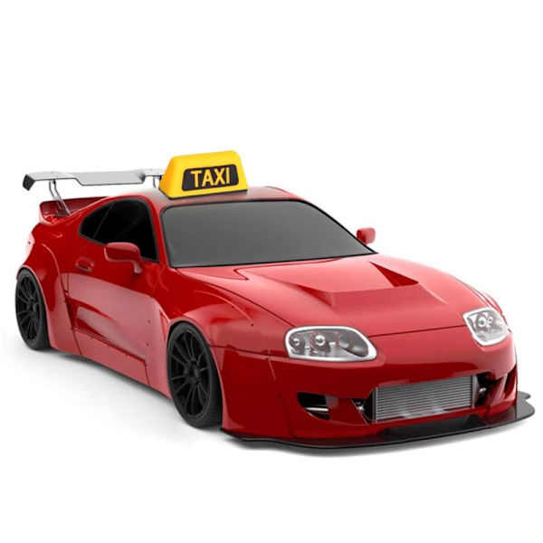 Universaali TAXI-auton kattovalo RC 1/10 RV 1/8 maastoajoneuvoon kiipeilyyn DIY-jälkiasennus R160 keltainen
