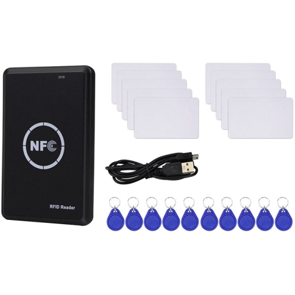 RFID Reader Writer Duplicator, NFC Reader, Smart Card Programmer, Access Card Decoder, T5577 UID Fobs Writable Cards