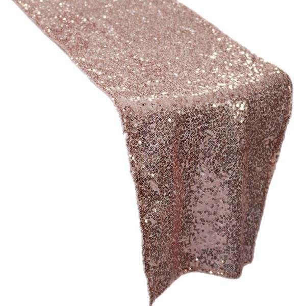 Banquet Rektangulær Borddækker Løb Sequin Dug Bord Flag Bryllup Fest Dekoration 12 Tommer X 72 Tommer