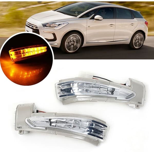 LED-sidemarkerlys speilindikator blinklys passer til 508 2010-2017 DS5 C4 6325J4 6325J5