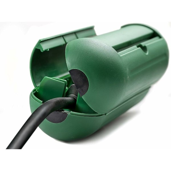 Safe-Box / Skyddsbox för förlängningssladd, (kabelskydd, inomhusbruk) Grön（1 st）
