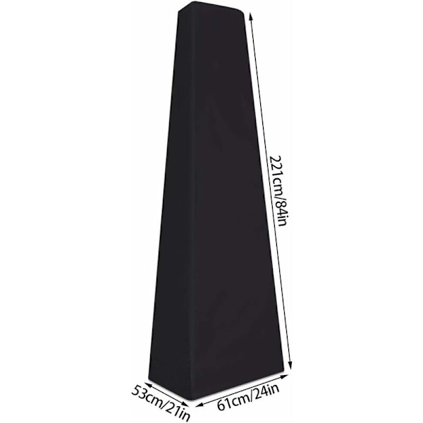 Raskaan sarjan vedenpitävä terassi lämmittimen suojus, 87cm, puutarha lämmittimelle, pyramidi terassi lämmitin, suuri kolmio-