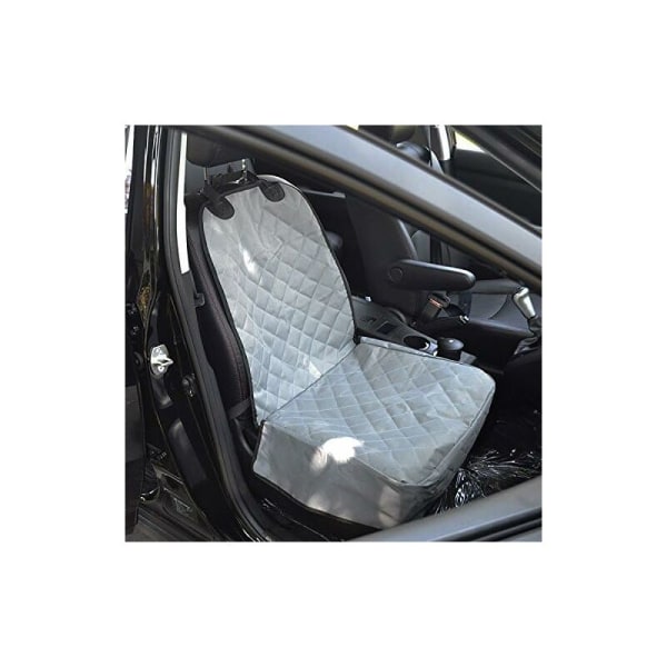 Bilsetetrekk Dyrematte Dyr Vanntett og vaskbart bilbeskyttelsestrekk med bilbelte for hund 50 105CM(grå)