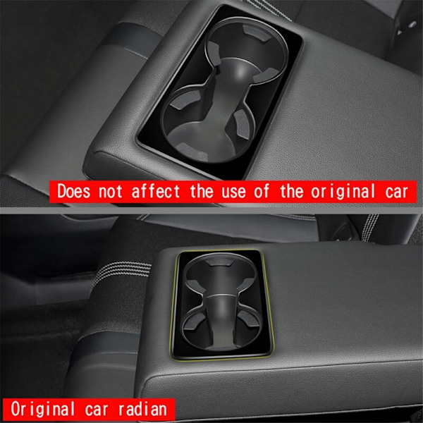For -50 CX50 2023 American Version Car Gloss Black Rear Seat Cup Holder Panel Trim Frame