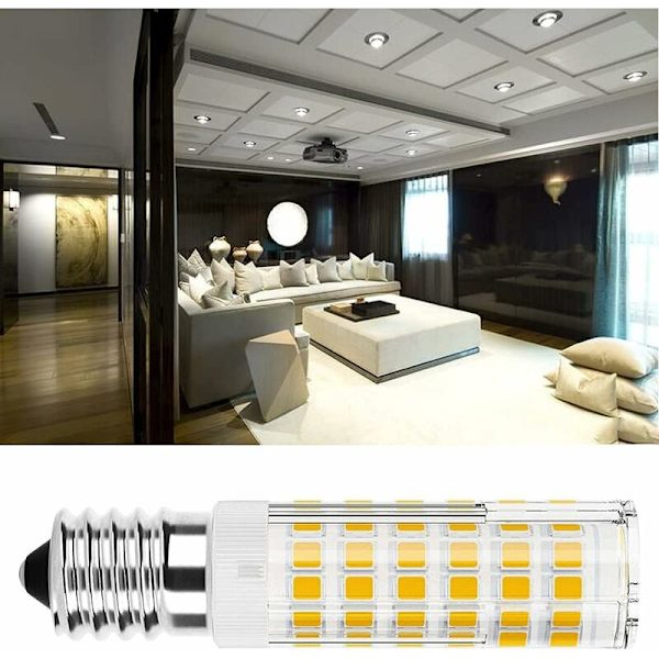Set med 4 E14 LED-lampor 7W 6000K Kallt vitt LED-majslampa E14 LED-ekvivalent halogenlampa Icke-dimmbar Ingen flimmer 360° Ljus för vardagsrum LED Fridg