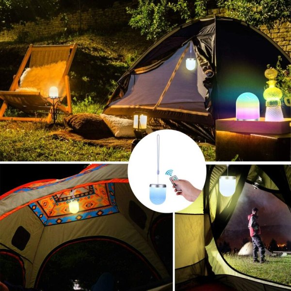 Nattlampa, sänglampa för barn med fjärrkontroll med varmvit dimbar kallvit, RGB-färgväxling och timer