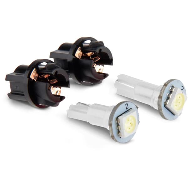 Bil Auto PC74 T5 LED Twist Socket Dashboard Lys Socket Cluster Mix Pære Grønn Rød Blå Hvit Gul